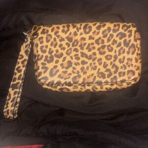 Victoria's Secret leopard print wristlet